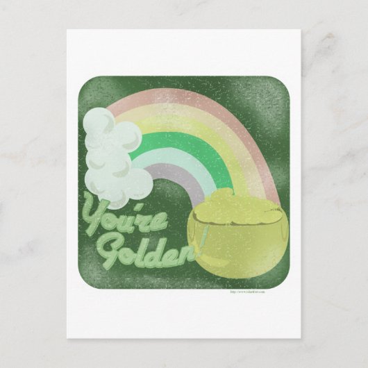 Jij bent goud! stijl briefkaart (Voorkant)