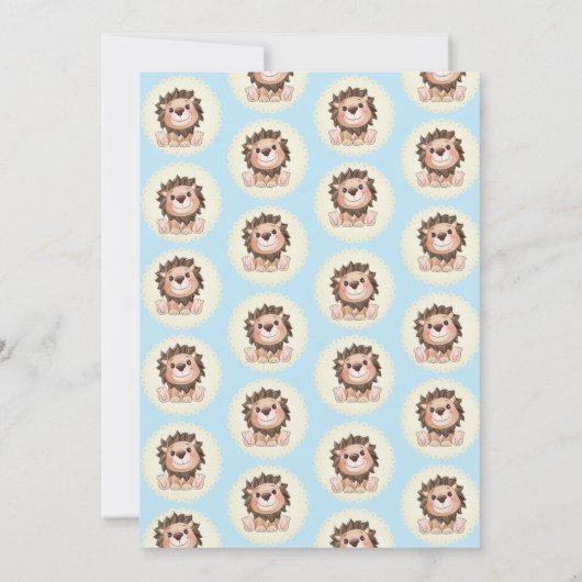 Jij bent Grrroot Mooie Leeuwenbaby Jongen Kaart (Achterkant)