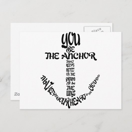 Jij bent het anker briefkaart (Voorkant / Achterkant)