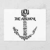 Jij bent het anker briefkaart (Voorkant)