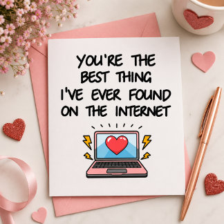 Jij Bent Het Beste Dat Ik Ever Op Internet Heb Gev Bedankkaart