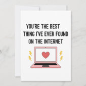 Jij Bent Het Beste Dat Ik Ever Op Internet Heb Gev Feestdagenkaart (Voorkant)