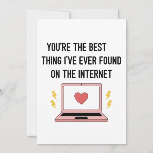 Jij Bent Het Beste Dat Ik Ever Op Internet Heb Gev Feestdagenkaart (Voorkant)