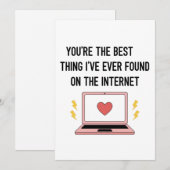 Jij Bent Het Beste Dat Ik Ever Op Internet Heb Gev Feestdagenkaart (Voorkant / Achterkant)
