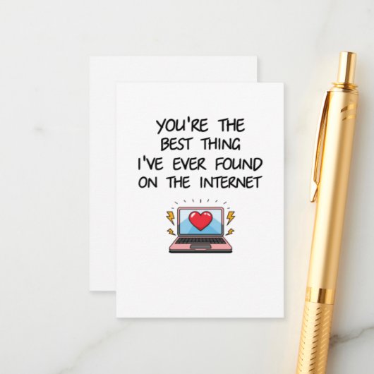Jij Bent Het Beste Dat Ik Ever Op Internet Heb Gev Informatiekaartje (Voorkant / Achterkant in situ)