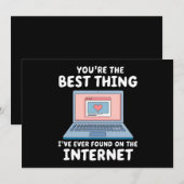 Jij bent het beste dat ik ooit op internet heb gev kaart (Voorkant / Achterkant)