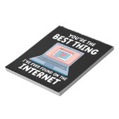 Jij bent het beste dat ik ooit op internet heb gev notitieblok (Linkerzijde)