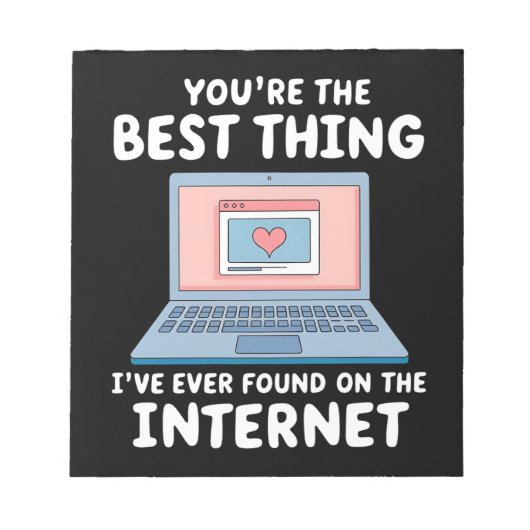 Jij bent het beste dat ik ooit op internet heb gev notitieblok (Voorkant)