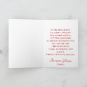 Jij bent het geschenk dat ik het meest koester Vro Feestdagen Kaart (Binnen)