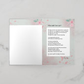 Jij bent het geschenk - Zelfliefde Inspirerend ged Folie Wenskaart (Buiten Laag)