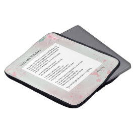 Jij bent het geschenk - Zelfliefde Inspirerend ged Laptop Sleeve