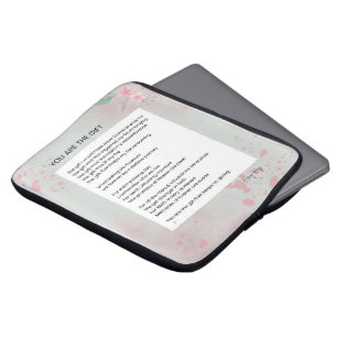 Jij bent het geschenk - Zelfliefde Inspirerend ged Laptop Sleeve