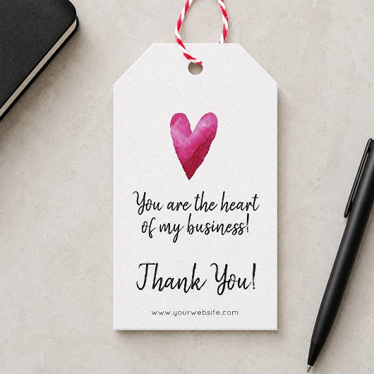 Jij bent het Hart van mijn Zakelijkeleven Cadeaulabel