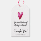 Jij bent het Hart van mijn Zakelijkeleven Cadeaulabel (Voorkant)