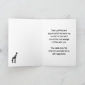 "Jij bent het hoogtepunt van mijn dag" Kaart (Binnen)