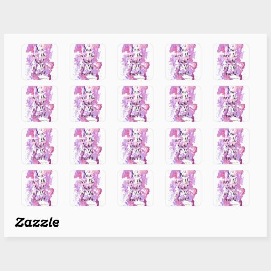 Jij bent het Licht van de Wereld Stickers (Vel)