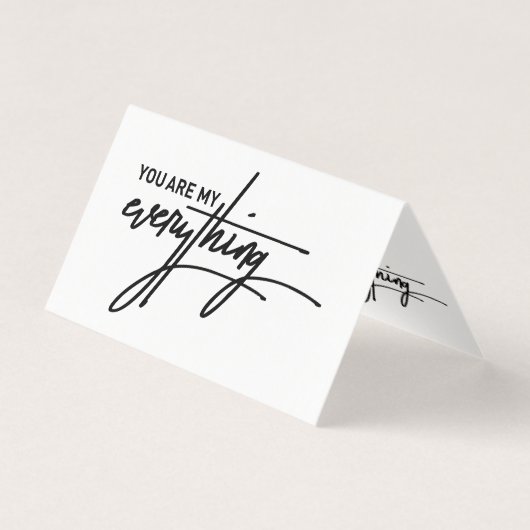 Jij bent het liefdescitaat van My Everything Valen Kaart (Voorkant)