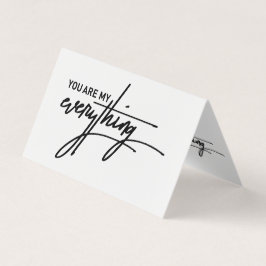 Jij bent het liefdescitaat van My Everything Valen Kaart