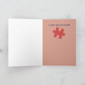 Jij bent het ontbrekende stuk feestdagen kaart (Binnen)