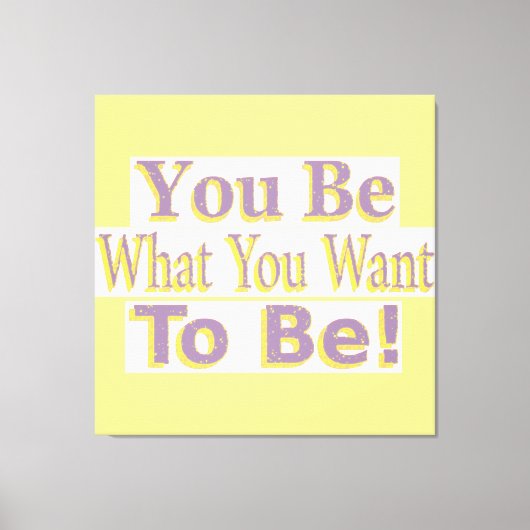 "Jij bent het!" Schattige ontwerp. Bestel nu Canvas Afdruk (Voorkant)