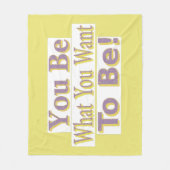"Jij bent het!" Schattige ontwerp. Bestel nu Fleece Deken (Voorkant)