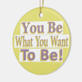"Jij bent het!" Schattige ontwerp. Bestel nu Keramisch Ornament (Links)