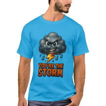 Jij bent het Storm – Glanzend 3D Storm Cloud Desig