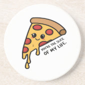 Jij bent het stukje van mijn leven zandsteen onderzetter (Voorkant)