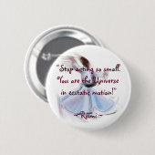 Jij bent het universum! De poëtische wijsheid van Ronde Button 5,7 Cm (Voorkant /achterkant)