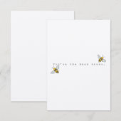 Jij bent het wenskaart van de bijenknieën bedankkaart (Voorkant / Achterkant)