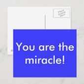 Jij bent het wonder! briefkaart (Voorkant / Achterkant)