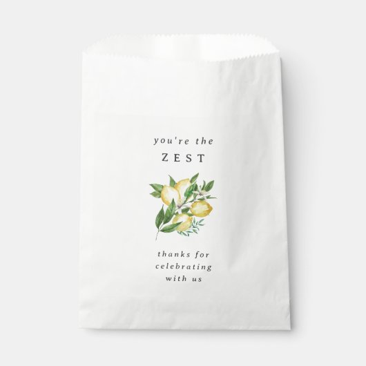 Jij bent het Zest Lemon Vrijgezellenfeest Bedankzakje (Voorkant)