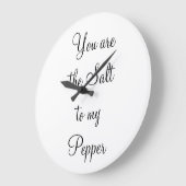 Jij bent het zout van mijn Pepper Wall Clock Grote Klok (Hoek)