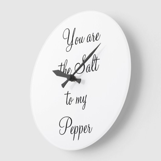 Jij bent het zout van mijn Pepper Wall Clock Grote Klok (Hoek)