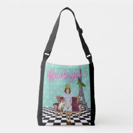 Jij bent je machtiger om meisjes Pop kunst te make Crossbody Tas