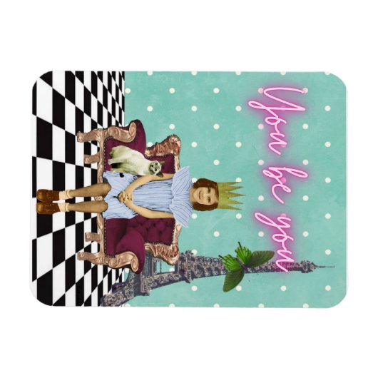 Jij bent je machtiger om meisjes Pop kunst te make Magneet (Horizontaal)