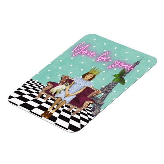 Jij bent je machtiger om meisjes Pop kunst te make Magneet (Linkerzijde)