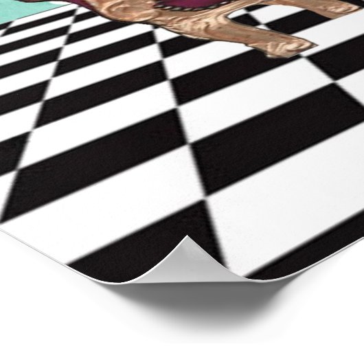 Jij bent je machtiger om meisjes Pop kunst te make Poster (Hoek)