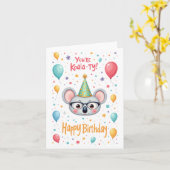 "Jij bent Koala-ty!" Schattige Koala Birthday Kaar Kaart (Gele Bloem)