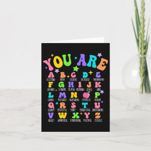 Jij Bent Letters Alfabet Leer Abcs Inspiratie Te Kaart