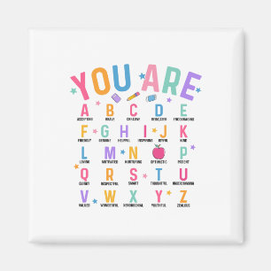 Jij Bent Letters Alfabet Leer Abcs Inspiratie Te Magneet