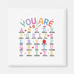 Jij Bent Letters Alfabet Leer Abcs Inspiratie Te Magneet