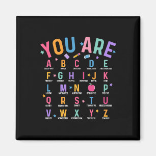 Jij Bent Letters Alfabet Leer Abcs Inspiratie Te Magneet