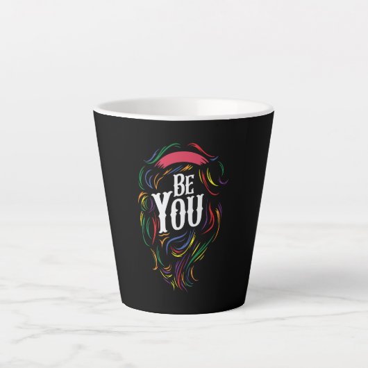 Jij bent | LGBTQ | Regenboog | Gay Pride Latte Mok (Voorkant)