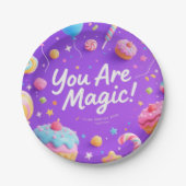 Jij bent magisch!" grillige party-Borden Papieren Bordje (Voorkant)