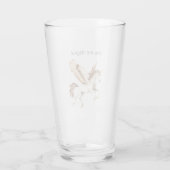 Jij Bent Magische Pegasus Eenhoorn Glas (Achterkant)