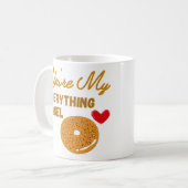 Jij bent mijn alles bagel koffiemok (Voorkant links)
