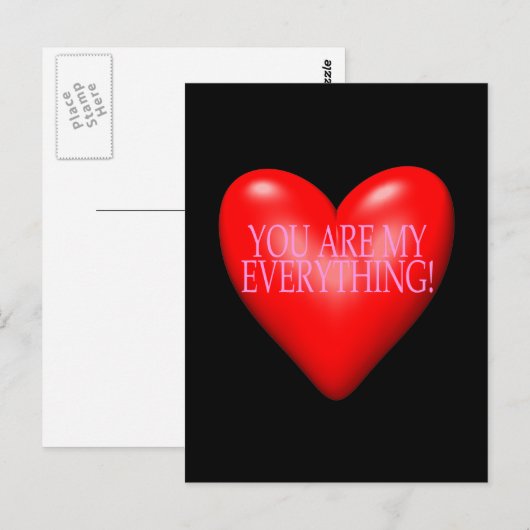 Jij bent mijn alles briefkaart (Voorkant / Achterkant)