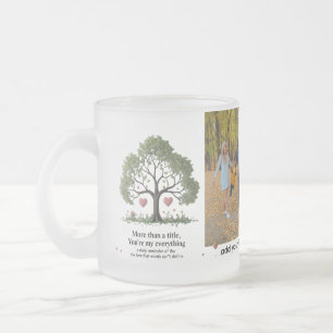 Jij bent mijn alles - gepersonaliseerd glas matglas koffiemok