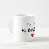Jij Bent Mijn Alles Hart Koffiemok (Voorkant links)